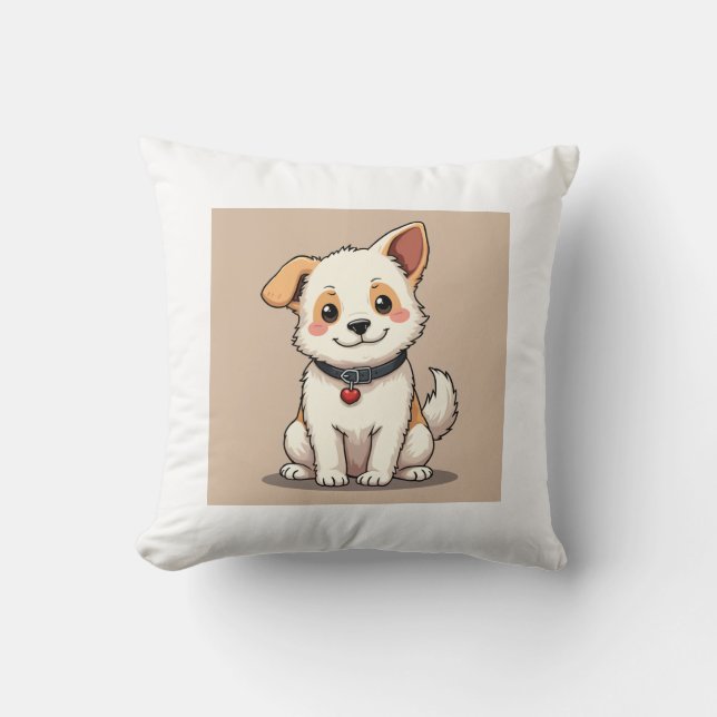 Have a cosy and comfortable rest with a cute puppy cushion (Front)