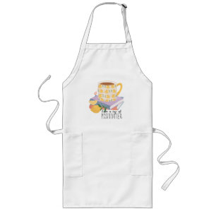 Have A Cup Of Positivitea Quote  Long Apron
