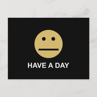 "Have a day" neutral post card