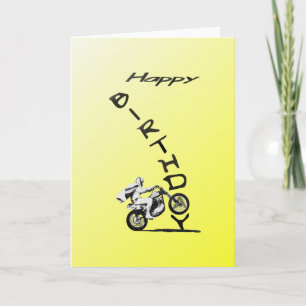 HAVE A EVEL BIRTHDAY. yellow. Card