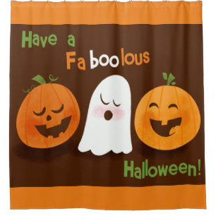 Have A Faboolous Halloween Shower Curtain