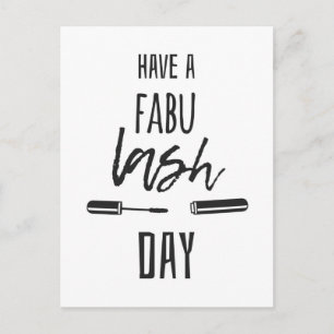 Have A Fabu Lash Day Postcard
