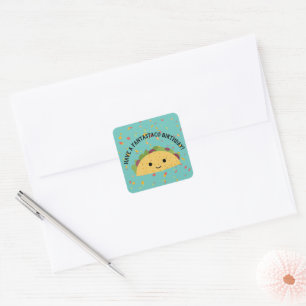 Have a Fantastaco Birthday Cute Kawaii Square Sticker