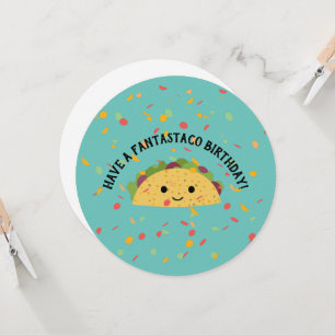 Have a Fantastaco Birthday Cute Kawaii Taco Card