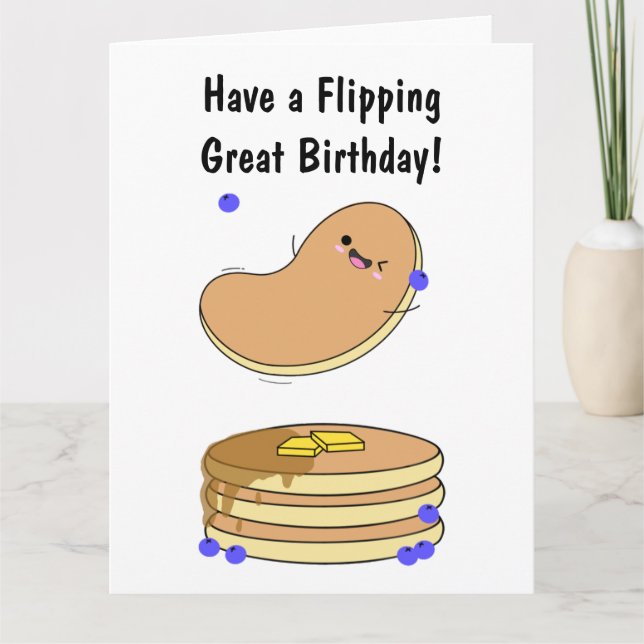 Have a Flipping Great Birthday Pancake Card (Front)