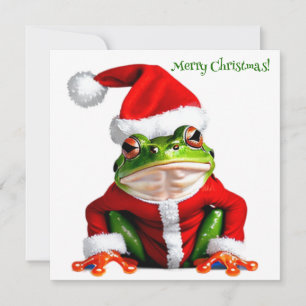 Have a Froggy Christmas Holiday Card