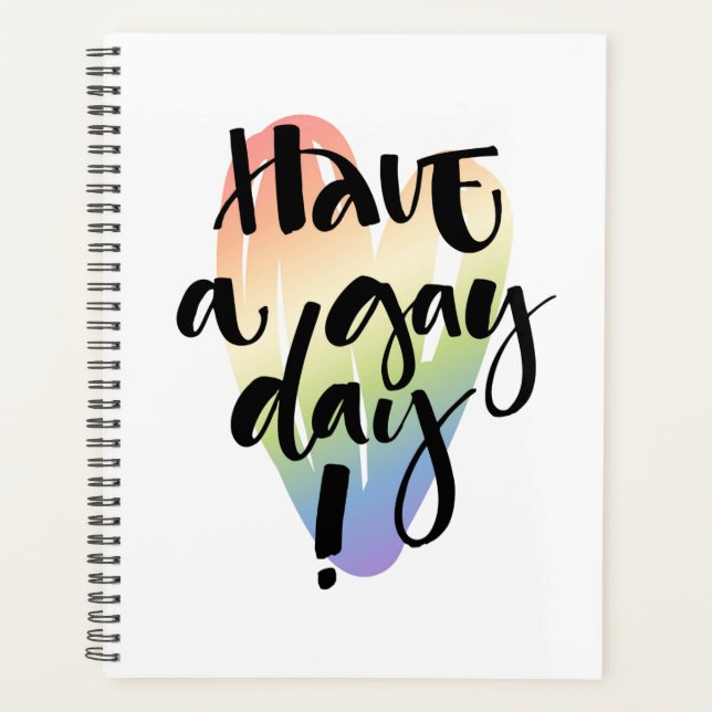 Have A Gay Day Planner (Front)