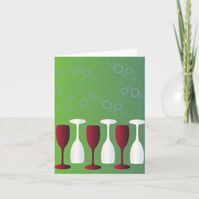 Have a glass of wine! card (Front)