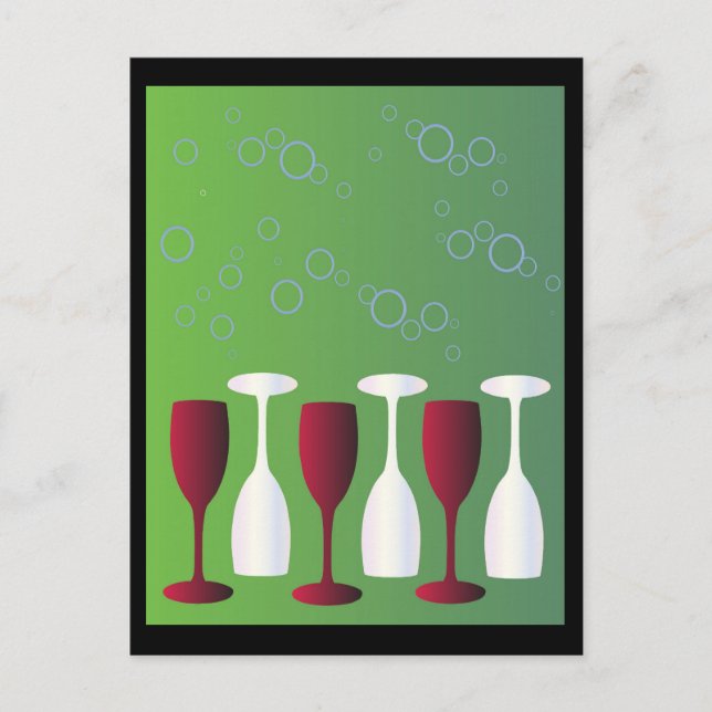 Have a glass of wine! postcard (Front)