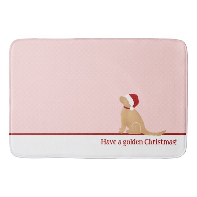 Have a Golden Christmas Bath Mat (Front)