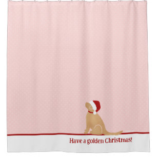 Have a Golden Christmas Shower Curtain