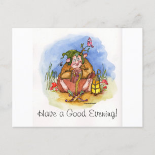 Have a Good Evening! Holiday Postcard