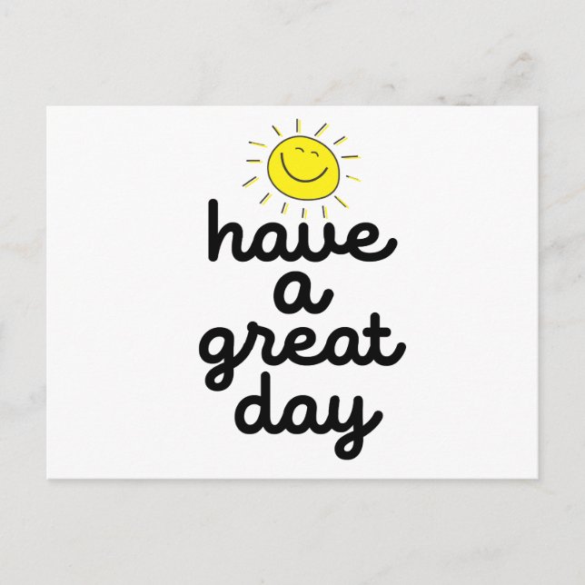 have a great day postcard (Front)
