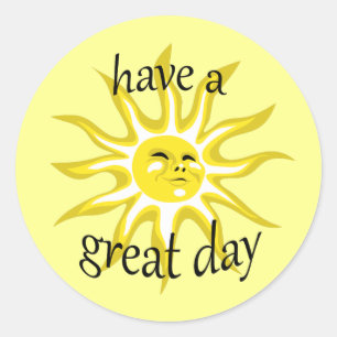 Have a Great Day Sunshine Affirmative Sticker