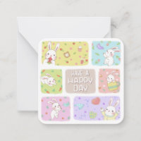 Have A Happy Day: Cute Bunny Illustration