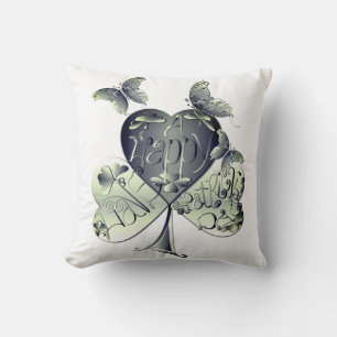 "Have a Happy St. Patrick's Day" Recoleta Shamrock Cushion