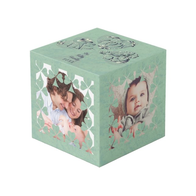 "Have a Happy St. Patrick's Day" Shamrock Frame (Front Angled)