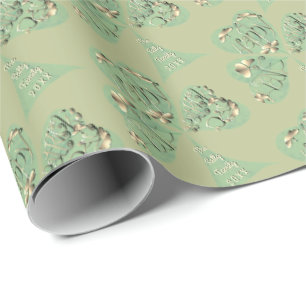"Have a Happy St. Patrick's Day" Shamrock Wrapping Wrapping Paper