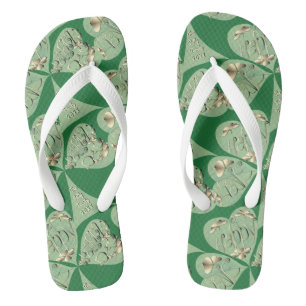 "Have a Happy St. Patrick's Day" Shamrocks Thongs