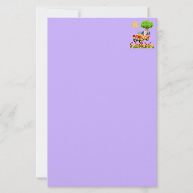 Have A Happy Summertime Stationery  (Front)