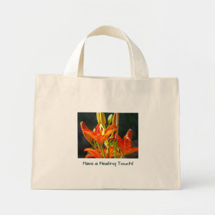 Have a Healing Touch! tote bag gifts Orange Lilies