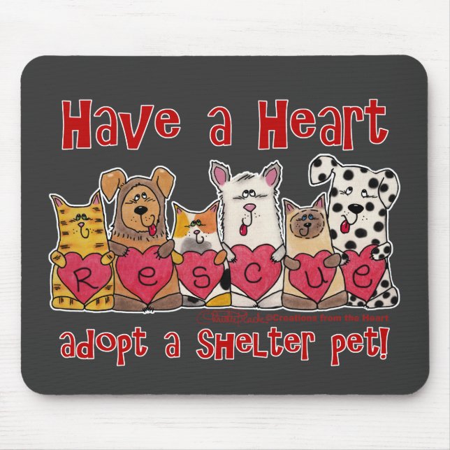 Have a Heart Mouse Pad (Front)