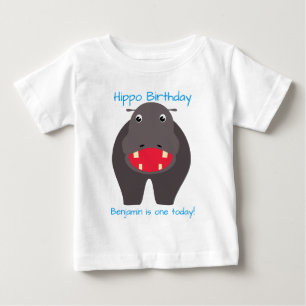 Have a hippo birthday! baby T-Shirt