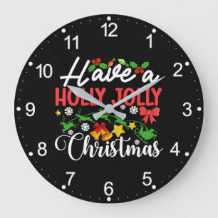 Have A Holly Jolly Christmas-86096 Large Clock