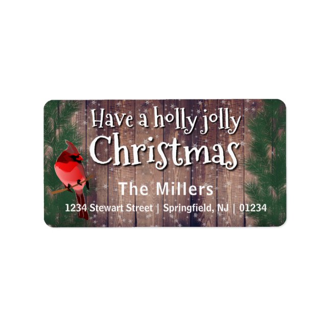 Have a Holly Jolly Christmas - Holidayzfordayz Label (Front)