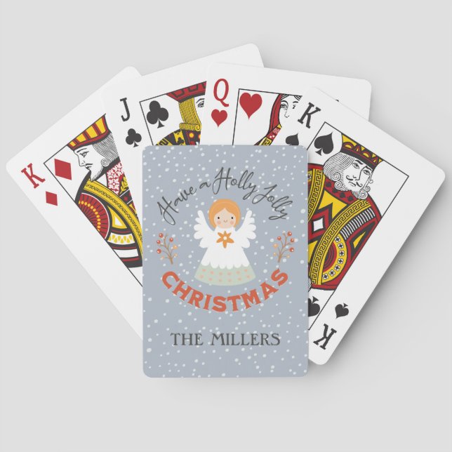 Have a Holly Jolly Christmas Playing Cards (Back)