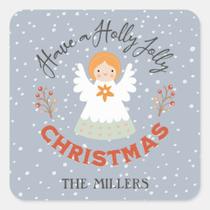 Have a Holly Jolly Christmas Square Sticker