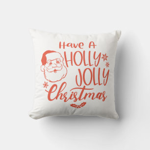 Have A Holly Jolly Christmas with Santa Cushion