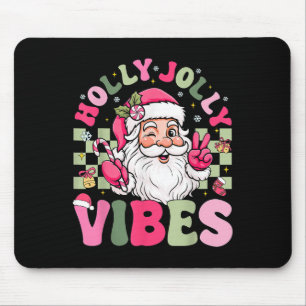 Have A Holly Xmas Jolly Christmas Coquette Vibes W Mouse Pad