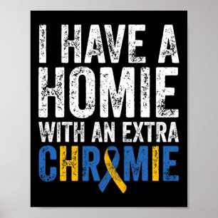 Have A Homie With An Extra Chromie Down Syndrome A Poster