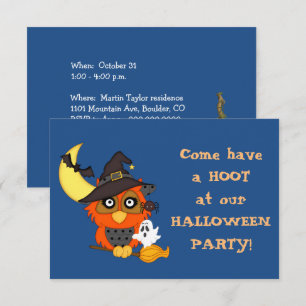 Have a Hoot Halloween Party Invitation