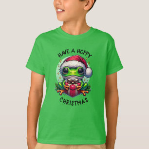 Have a Hoppy Christmas Frog Pun T-Shirt
