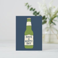 Have a Hoppy Day Green Beer Bottle