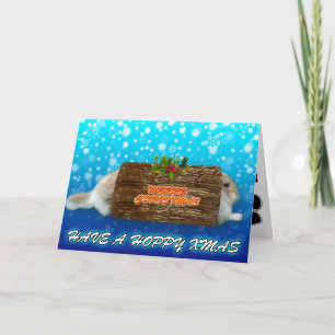 Have A Hoppy Xmas - Rabbit Christmas Card