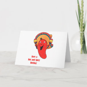Have a Hot and Spicy Holiday Christmas Card