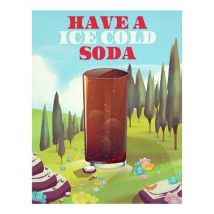 Have a ice cold soda Commercial. Photo Print