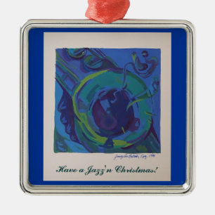Have a Jazz'n Christmas Metal Tree Decoration