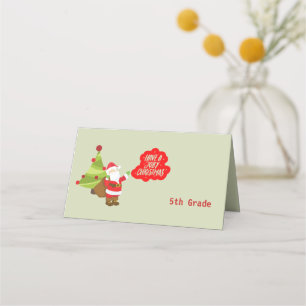 Have a Jolly Christmas Santa Place Card