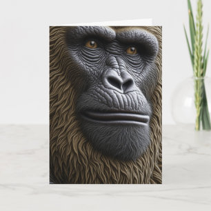 Have a Legendary Birthday   Bigfoot Ape Card