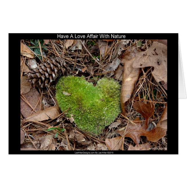 Have a Love Affair with Nature Moss Heart Gifts (Front Horizontal)