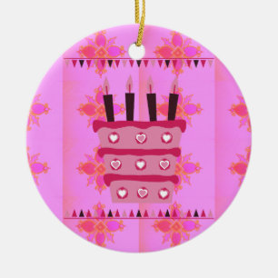 Have a Lovely Blessed Wonderful Happy Birthday Ceramic Ornament