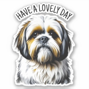 Have a Lovely Day   Cute Shih Tzu