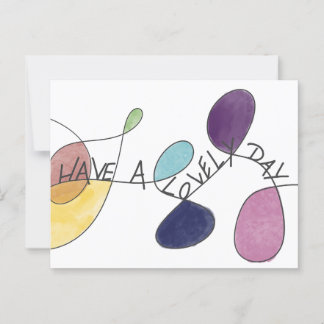 Have a lovely day postcard