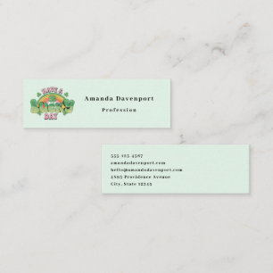 Have a Lucky Day Retro St. Patrick's Day Mini Business Card