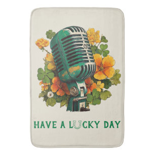 Have a Lucky Day – St. Patrick’s Music Art Bath Mat