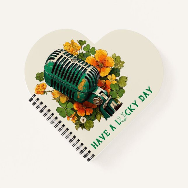 Have a Lucky Day – St. Patrick’s Music Art Notebook (Front)